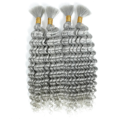 Deep Wave Bulk Human Hair for Braiding Human Braiding Hair Extensions 100g