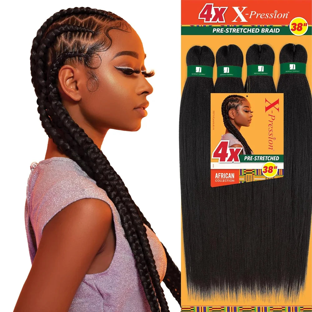 SENSATIONNEL 4X X-Pression Pre-Stretched Braid 38″