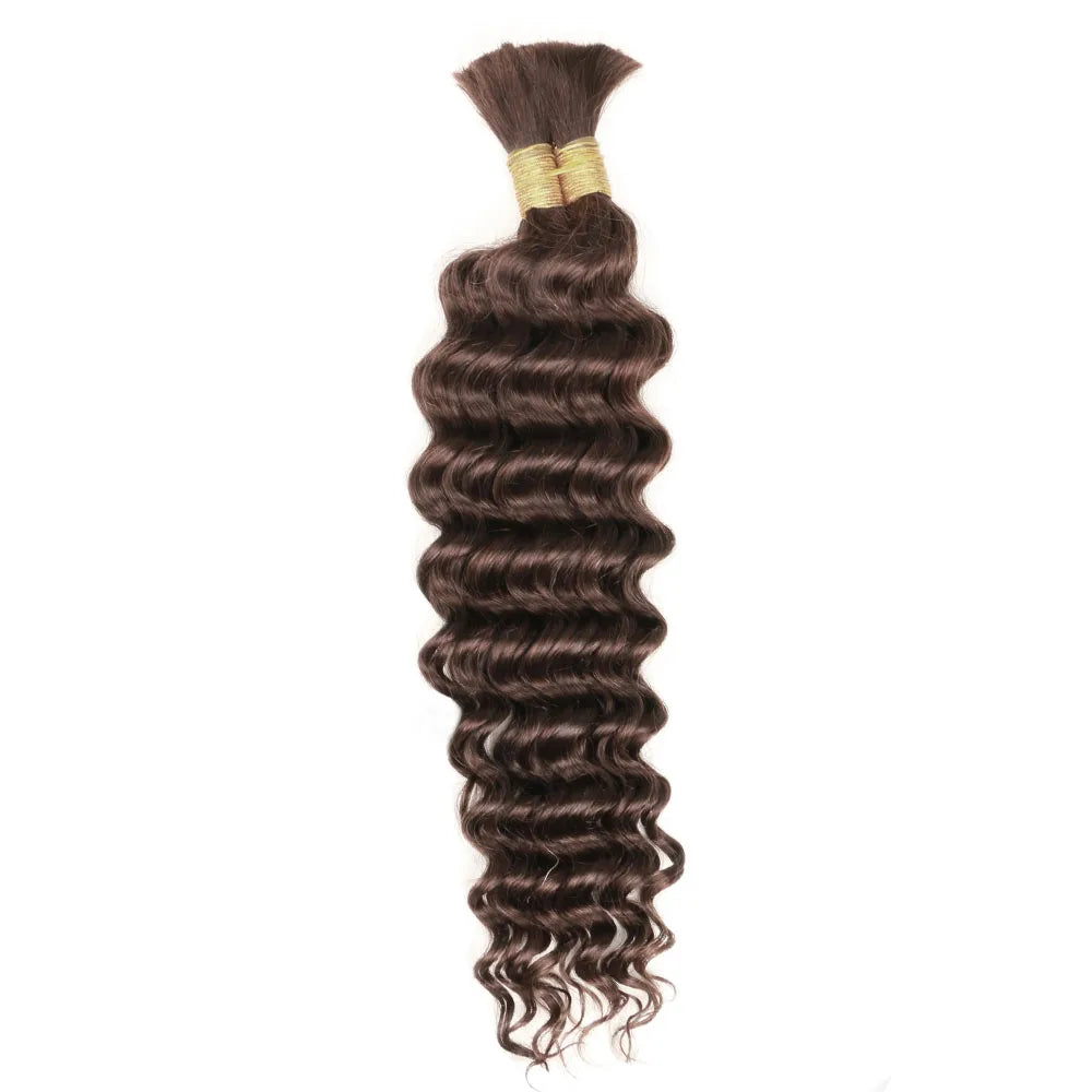 Deep Wave Bulk Human Hair for Braiding Human Braiding Hair Extensions 100g