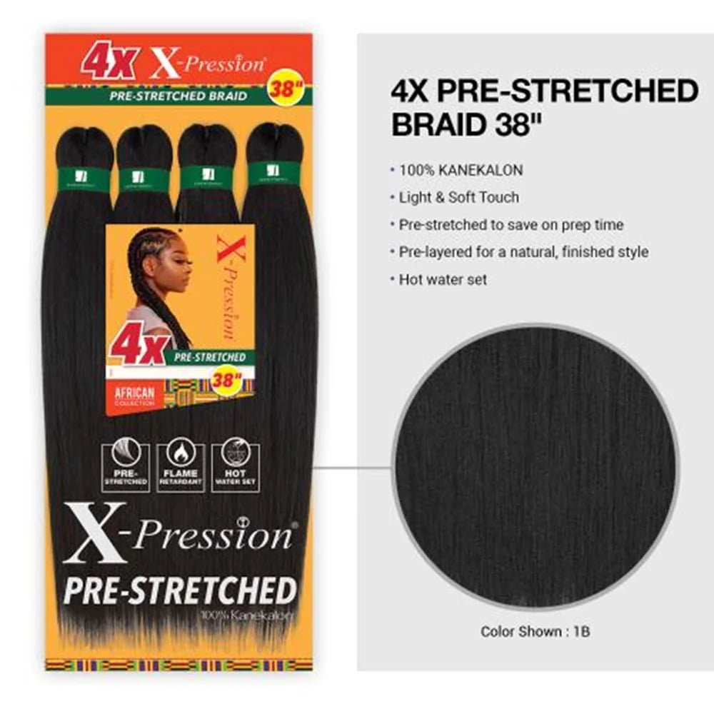 SENSATIONNEL 4X X-Pression Pre-Stretched Braid 38″