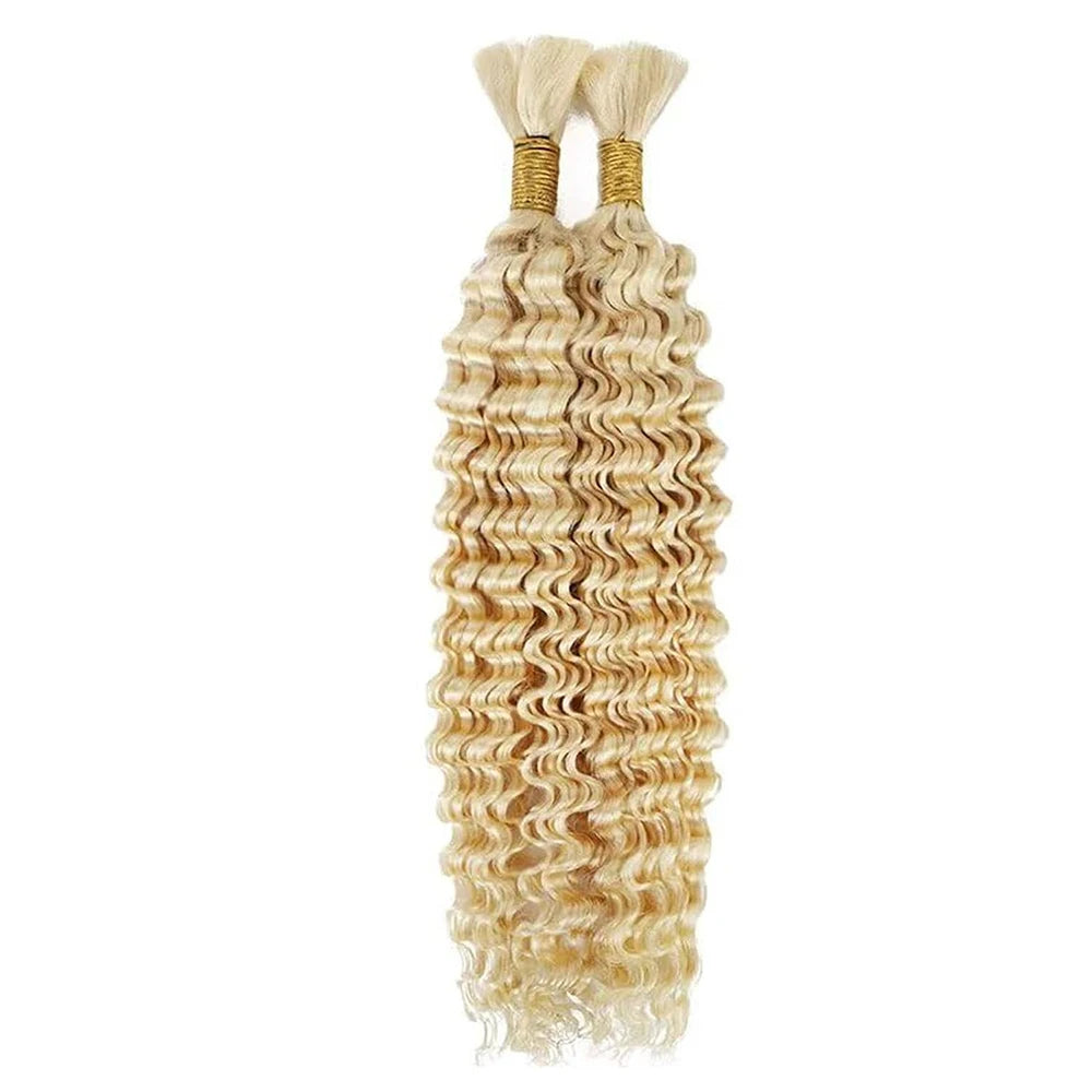 Deep Wave Bulk Human Hair for Braiding Human Braiding Hair Extensions 100g