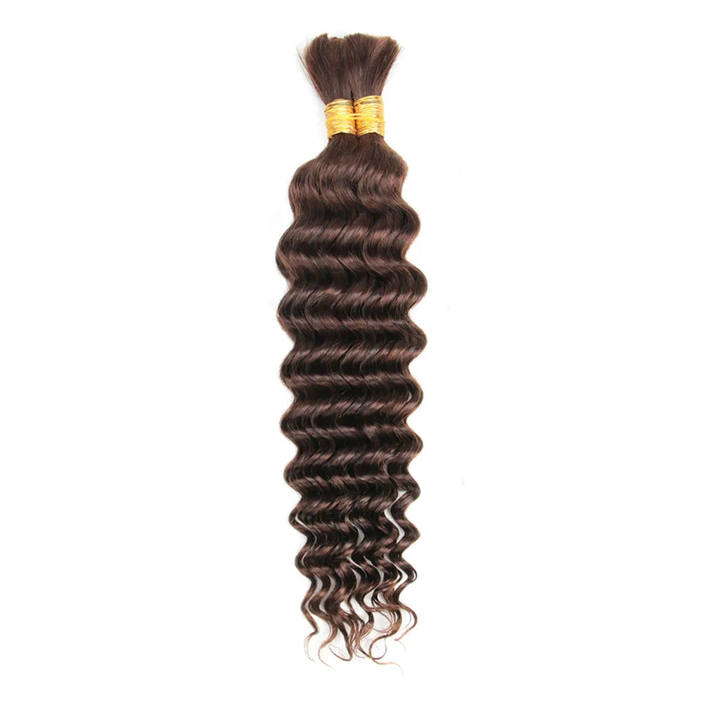 Deep Wave Bulk Human Hair for Braiding Human Braiding Hair Extensions 100g