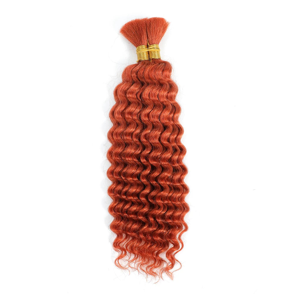 Deep Wave Bulk Human Hair for Braiding Human Braiding Hair Extensions 100g
