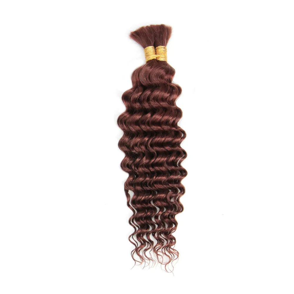 Deep Wave Bulk Human Hair for Braiding Human Braiding Hair Extensions 100g