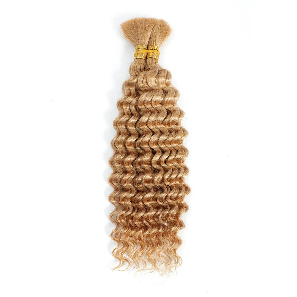 Deep Wave Bulk Human Hair for Braiding Human Braiding Hair Extensions 100g
